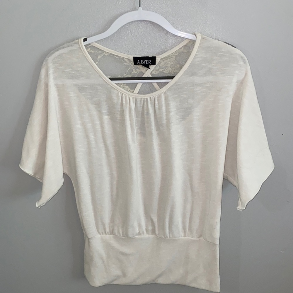 A.Byer Size Small White Blouse